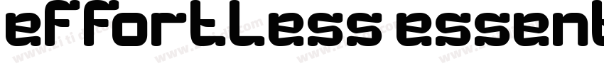 effortless essential字体转换 effortless essential字体转换